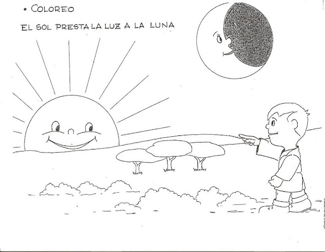 PINTA Y COLOREA EL SOL Y LAS CONSTELACIONES