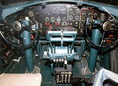Boeing B-17G Flying Fortress cockpit