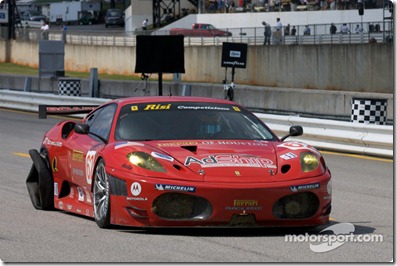 #62 Risi Competizione Ferrari F430 GT: Mika Salo, Jaime Melo, Pierre Kaffer back with a tire issue