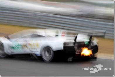 01.11.09 Okayama, Japan,  Burning exhaust - Asian Le Mans Series - www.xpb.cc, EMail: info@xpb.cc - copy of publication required for printed pictures. Every used picture is fee-liable Copyright: Schaber / xpb.cc