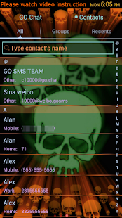 Glowing Neon Skulls Theme Screenshots 4