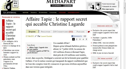 Affaire Tapie Mediapart 220511