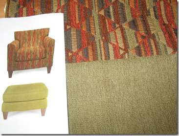 Chair Ottoman and Fabrics