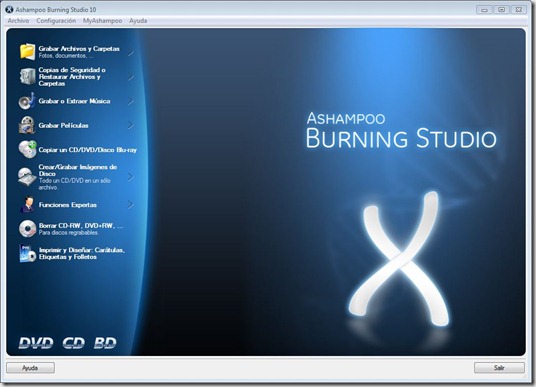 Ashampoo burning studio 10
