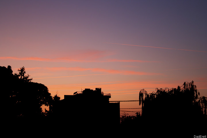 Ciel de matin de canicule.