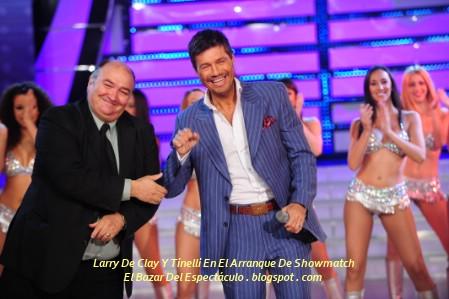 Larry De Clay Y Tinelli En El Arranque De Showmatch.jpg