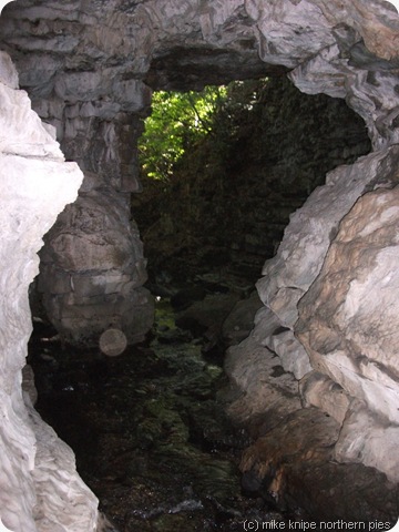 looking out of lynnkirk cave