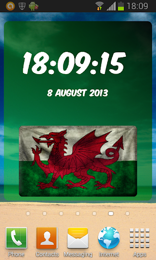 Wales Digital Clock