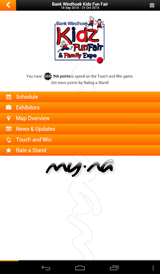   My Namibia Events - 屏幕截图 