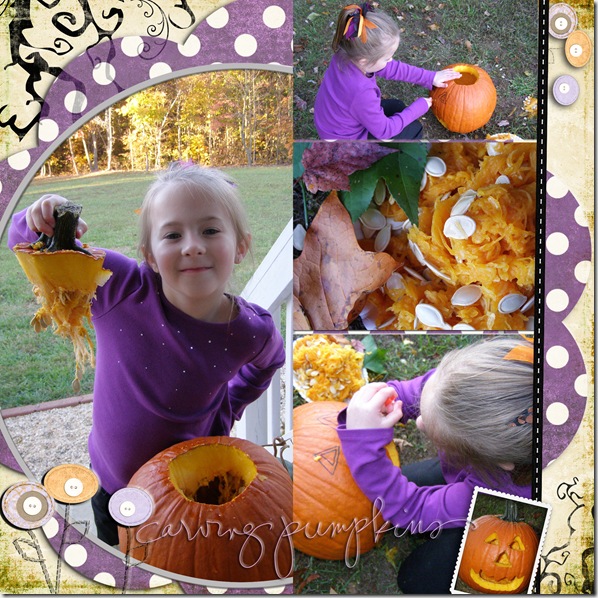 pumpkin carving digital layout