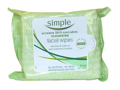 Simple Cleansing Facial Wipes for sensitive skin