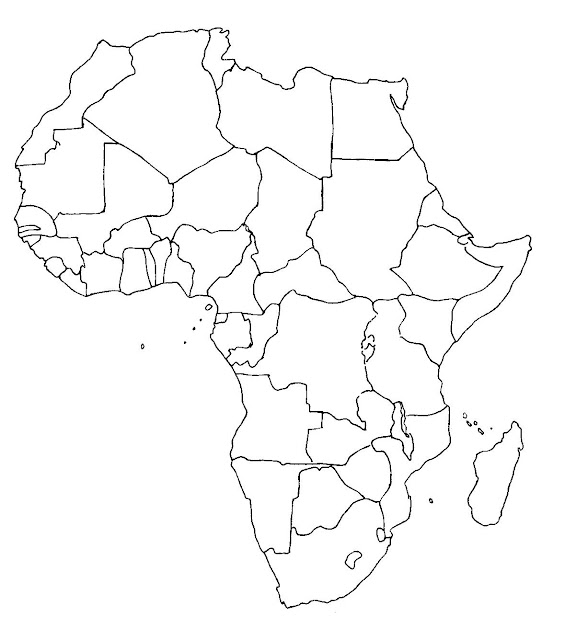 Pinto Dibujos Mapa De Africa Con Division Politica Para Colorear Images 5659