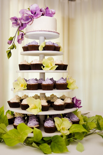 Summer Wedding Cupcake Tower