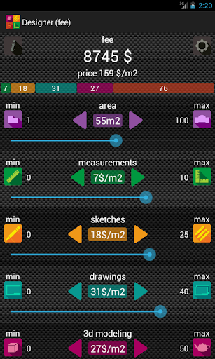 Designers Money Calc