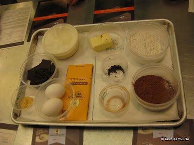 Ingredients for Scharffen Berger Chocolate Cooking Class at ICE - Photo by Taste As You Go