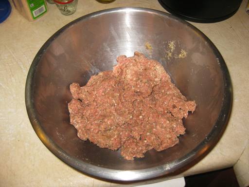 Beef Meatball Mixture - Photo Courtesy of Melissa Schenker