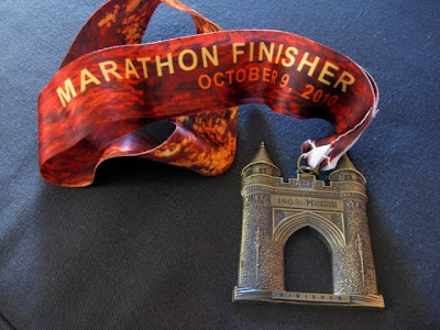 Finishers Medal from the 2010 ING Hartford Marathon - Photo by Taste As You Go