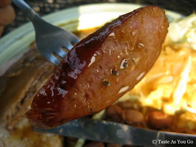 Sausage at The Salt Lick in Austin, TX - Photo by Taste As You Go