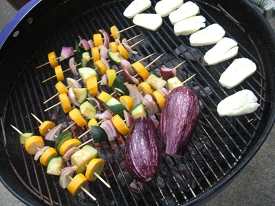grill w eggplant