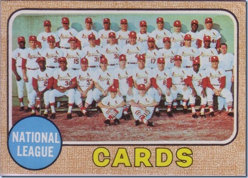 1968 Topps Cardinals