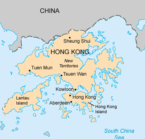 خريطة هونج كونج | الصين