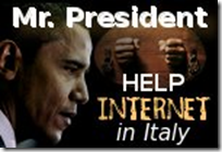 Mr President, help Internet in Italy