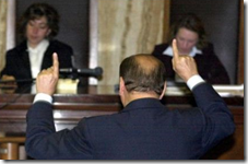 Silvio Berlusconi in tribunale