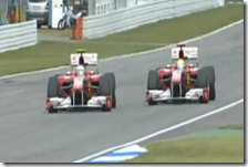 Alonso supera Massa al gran premio di Germania 2010