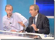 Fassino e Gasparri nella trasmissione Tg3 Linea Notte