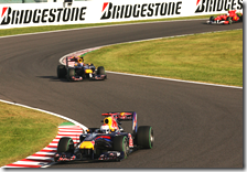 Vettel davanti a Webber nel gran premio del Giappone