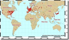 La mappa delle centrali nucleari nel mondo