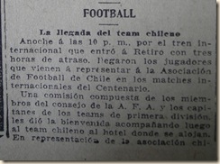 Chile en Argentina 1910