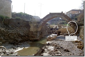 Estado actual del Puente Romano de Las Salinas. "Hacer clic" en la foto para ver más grande