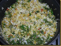 fold in poha gently