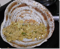 fold dosa with filling