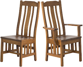 Resin Garden Mission Dining Chair - Outdoor Furniture - Teak Patio