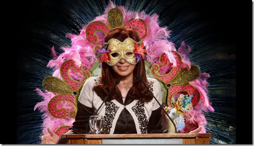 Cristina Kirchner y todo el año es carnaval