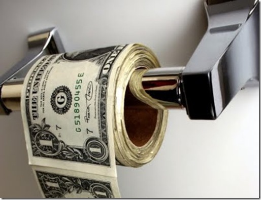 a dolar es papel higienico