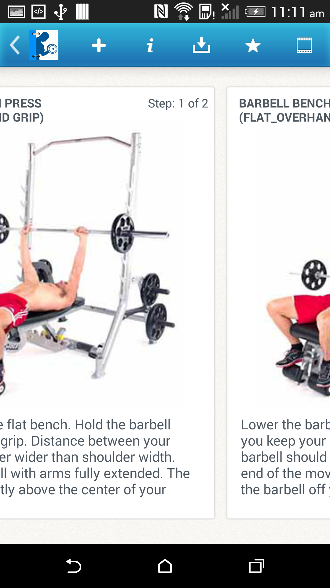 Android application Fitness Buddy: Gym Workout, Weight Lifting Tracker screenshort