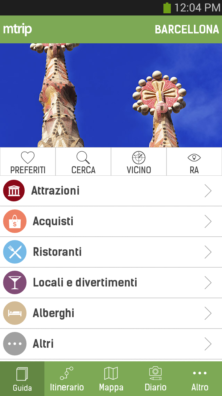 Android application Barcelona Travel Guide – mTrip screenshort