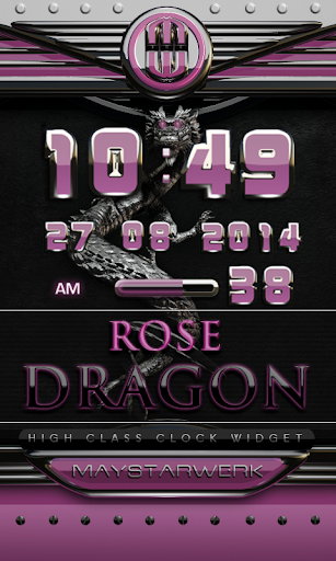 dragon digital clock rose