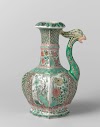 Ewer with flower sprays and spout shaped like a feng huang