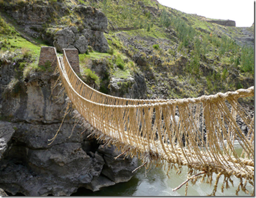 Puente colgante inca
