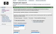 HP Advanced Self-Solve Knowledge Search