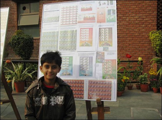 Arun with his exhibit