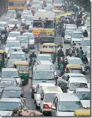 Traffic jam New Delhi