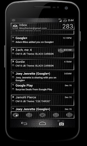 CM10 JB Theme: BLACK CARBON