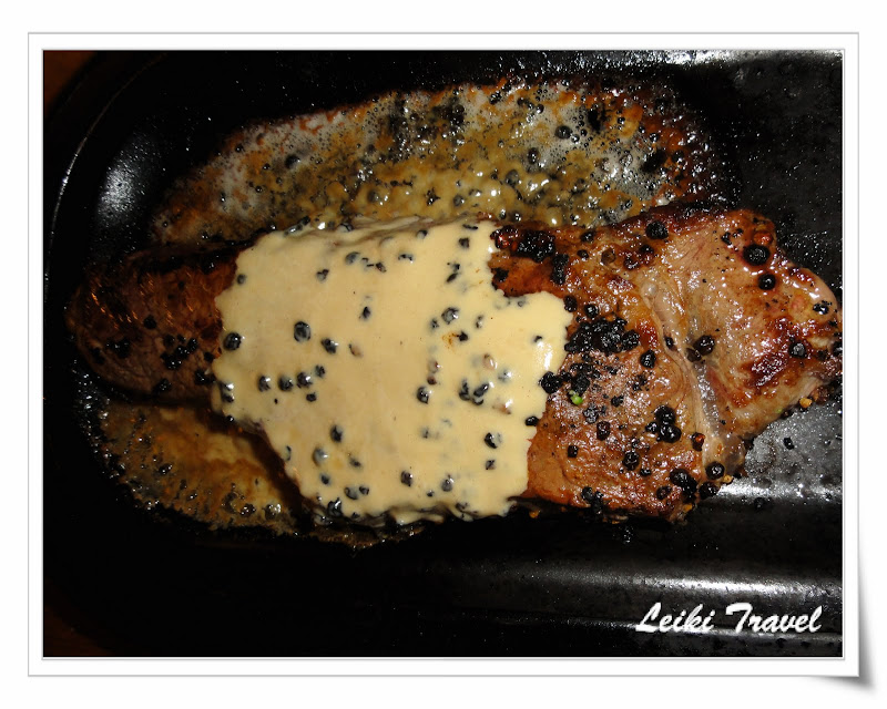 Steak Au Poivre(12oz NY cut flamed in Wild Turkey), Pahaska Tepee