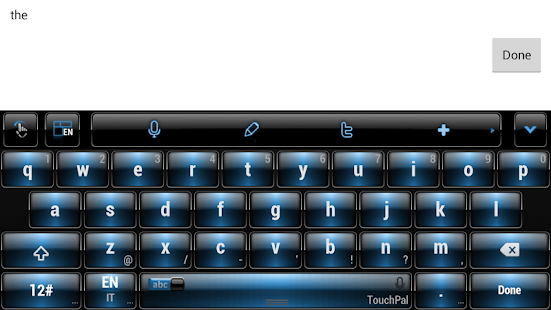 【免費個人化App】Dusk Blue TouchPal Theme Skin-APP點子