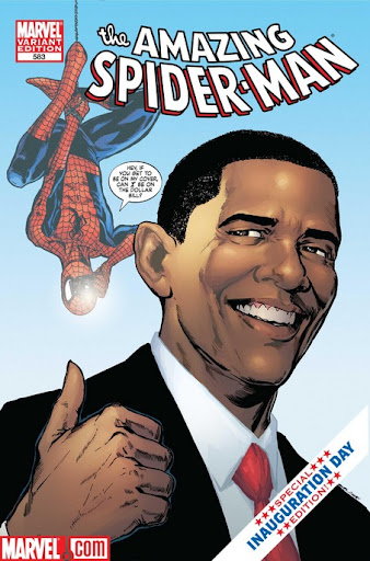 amazing spider-man 583 spidey meets obama